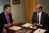 Foto: El Presidente del EBB de EAJ-PNV, I�igo Urkullu, con el Secretario de Desarrollo del Gobierno de Pen