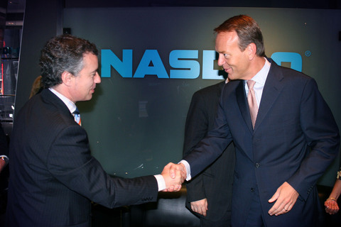 Foto: Urkullu y Magnus Bocker, presidente del Nasdaq