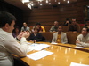 Foto: Grupo de discusi�n sectorial con asociaciones de inmigrantes.