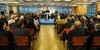 Foto: Los participantes del encuentro con creadores vascos de la cultura , artes y euskera  