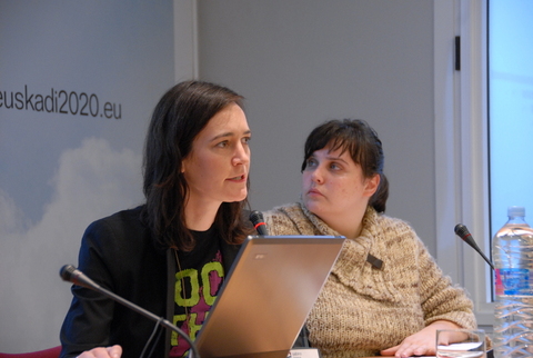 Foto: Intervenci�n de Heather Smith,profesora de la George Washington University